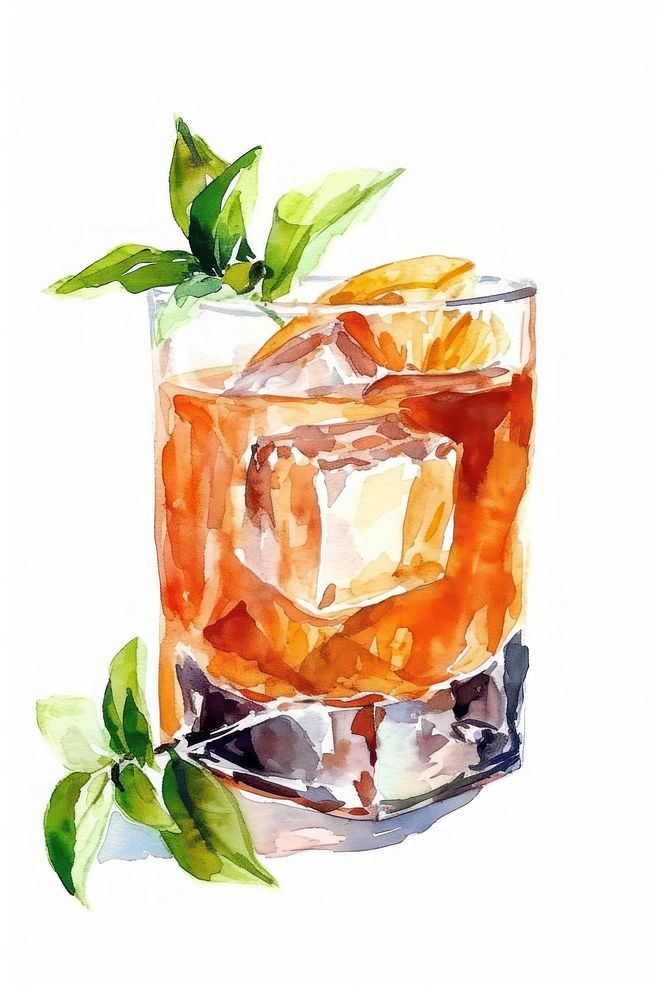 Rum cocktail mojito drink.