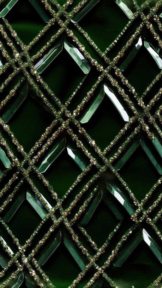 Argyle pattern jewelry green backgrounds.