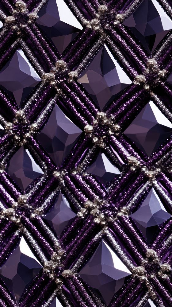 Argyle pattern jewelry purple amethyst.