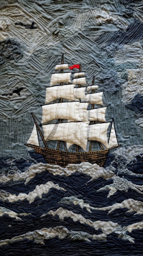 Pirate ship on sea watercraft sailboat vehicle.