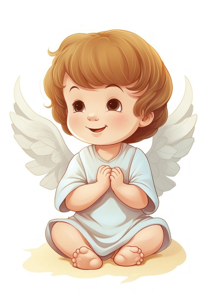 Baby angle cartoon angel cute.