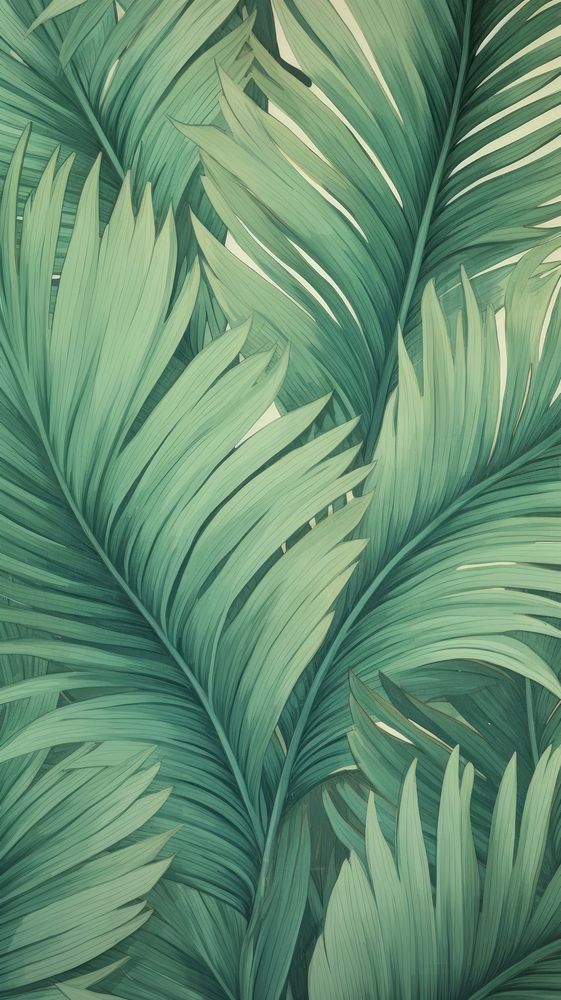 Wallpaper on palm leaf backgrounds pattern nature.