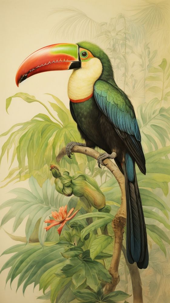 Wallpaper on tucan toucan animal nature.