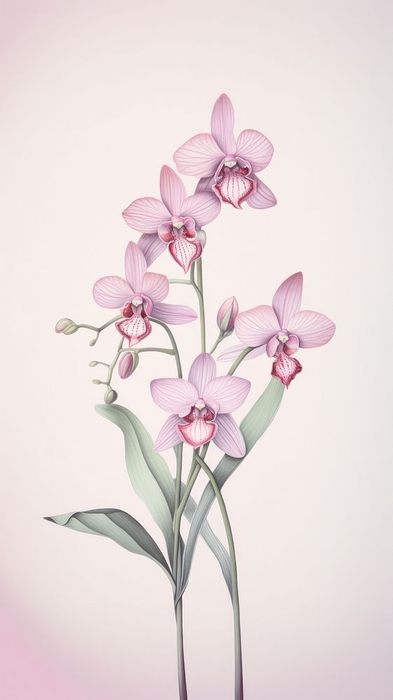 Wallpaper orchid blossom flower plant.