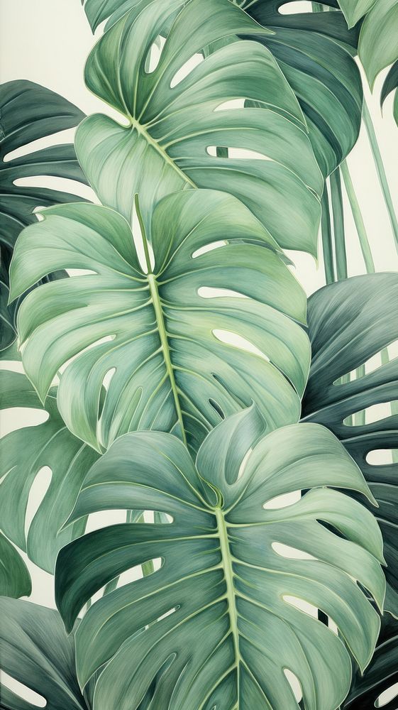 Wallpaper monstera backgrounds plant leaf.