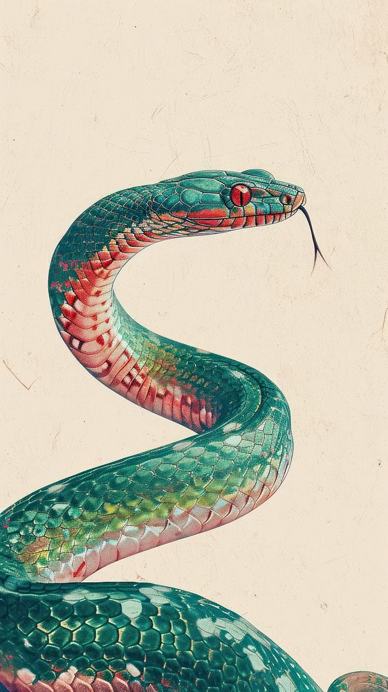 Wallpaper snake reptile drawing animal.