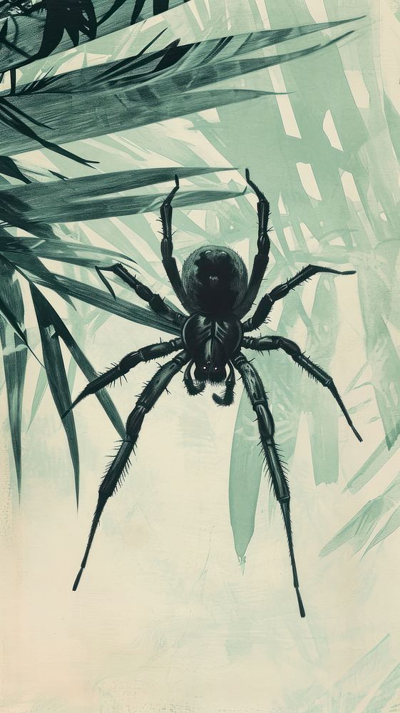 Wallpaper spider arachnid drawing animal.