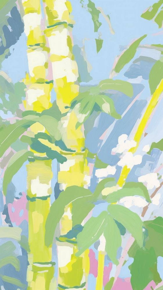 Bamboo forest painting backgrounds abstract.