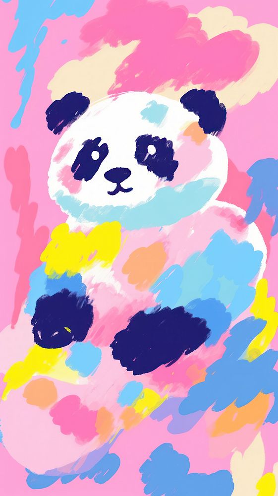 Chinese panda art backgrounds abstract.