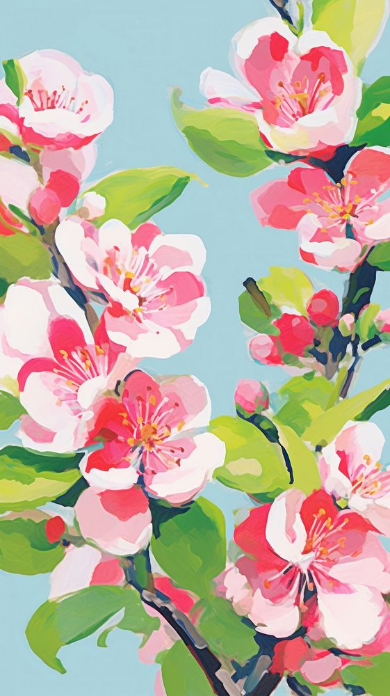 Chinese plum blossom backgrounds painting flower.