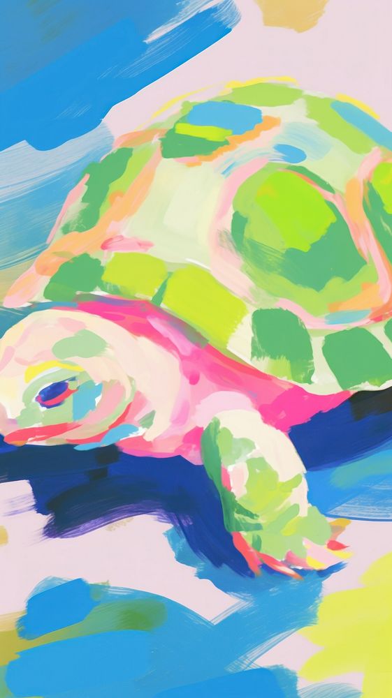Cute turtle art backgrounds abstract.