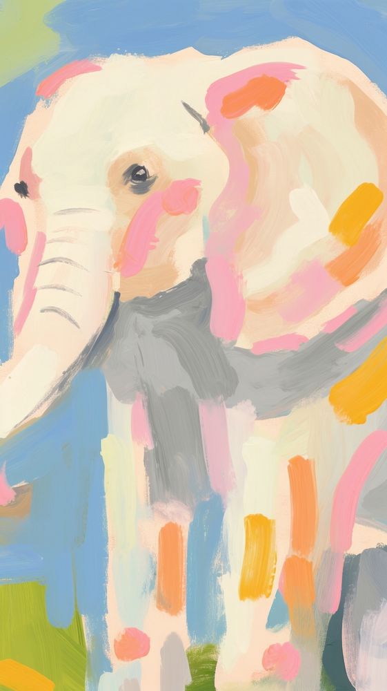 Elephant painting art backgrounds.