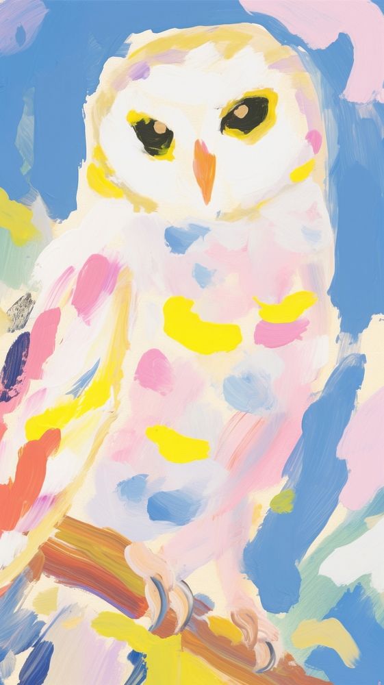 Owl painting art backgrounds.