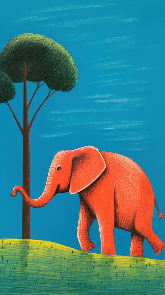 An elephant wildlife cartoon animal.