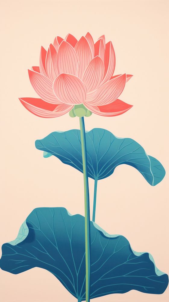 Chinese seamless lotus art flower petal.