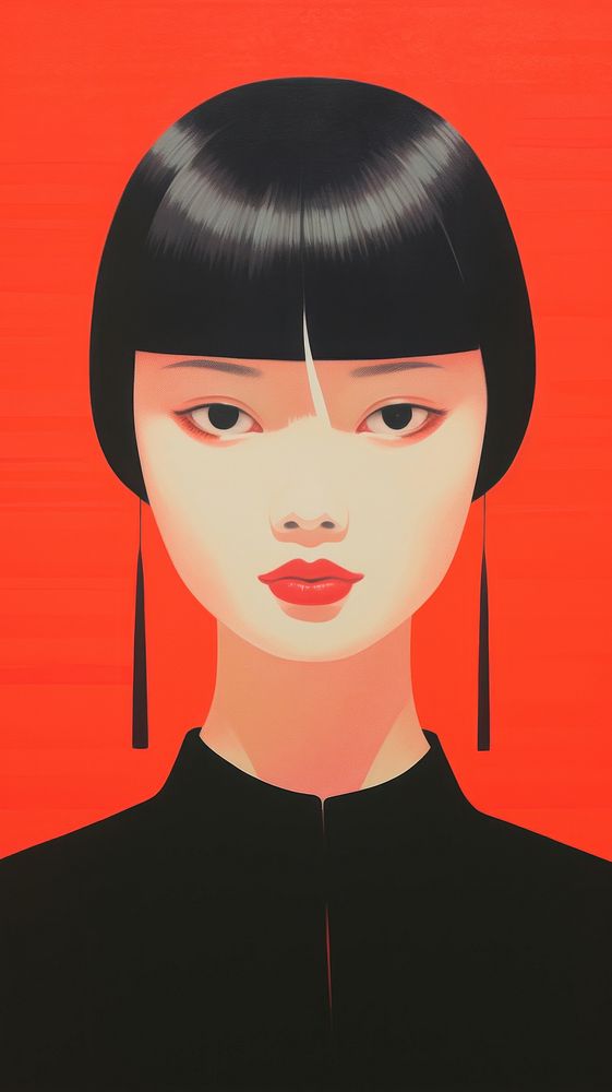 Chinese woman art portrait adult.