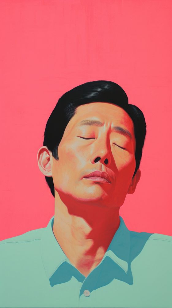 Chinese man art portrait adult.