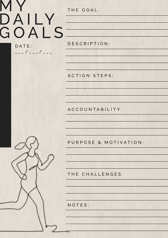 Goal planner template design Free Photo rawpixel Goal planner template design Free Photo rawpixel