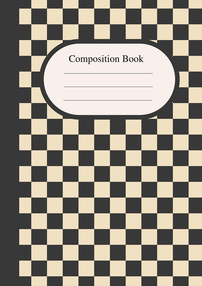 Composition book planner template design