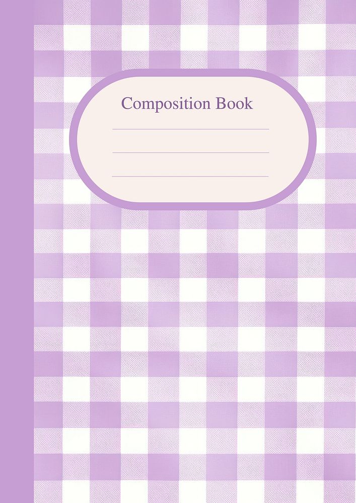 Composition book planner template design