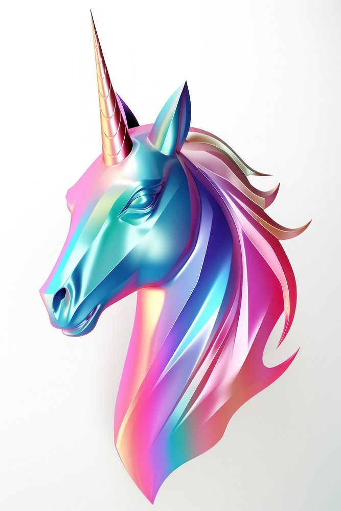 A Unicorn icon iridescent animal mammal horse.