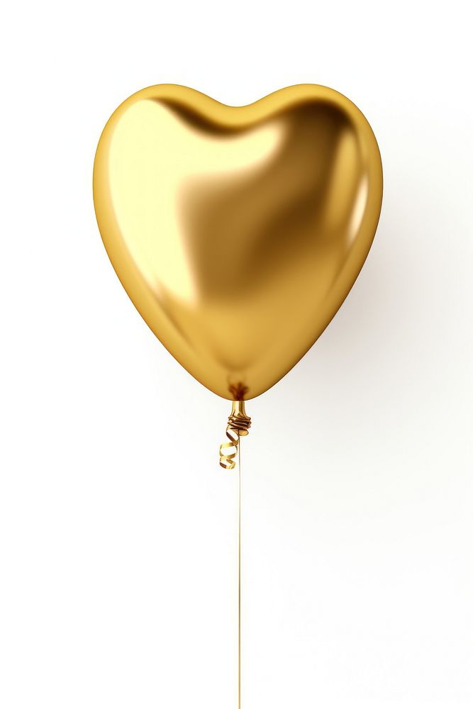 Balloon gold white background celebration.