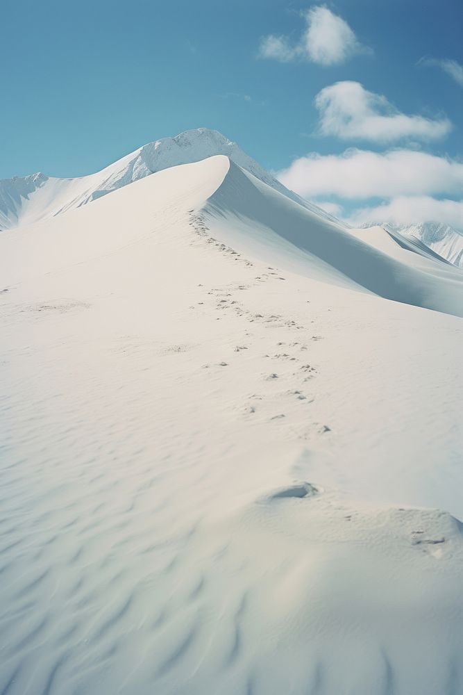 A snow moutain mountain outdoors nature.