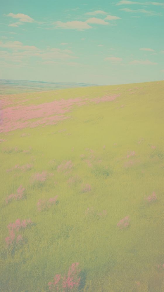 Grassland backgrounds outdoors horizon. AI generated Image by rawpixel.