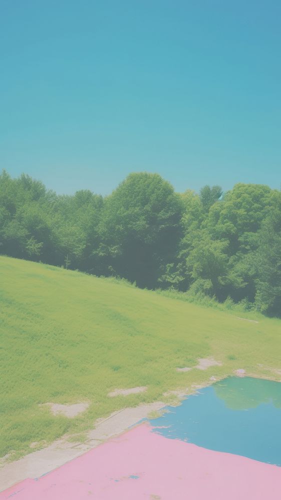 SUMMER land landscape outdoors. AI generated Image by rawpixel.