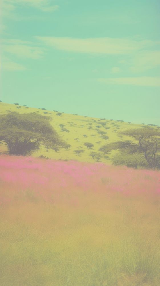 Savanna grassland landscape outdoors nature. AI generated Image by rawpixel.