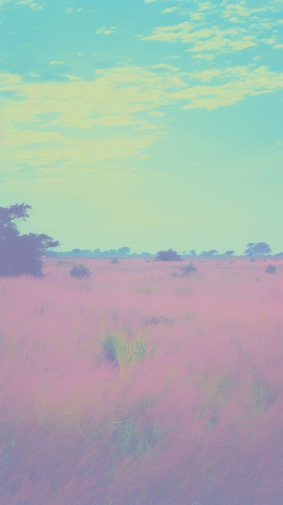 Savanna grassland backgrounds landscape outdoors. AI generated Image by rawpixel.