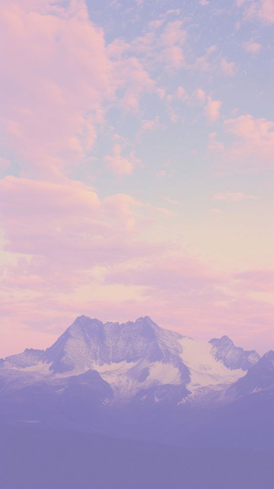 Sky mountain landscape outdoors. AI generated Image by rawpixel.
