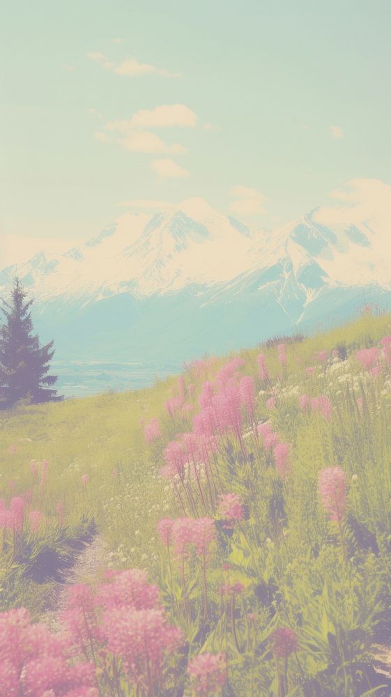 Spring landscape mountain wilderness. AI generated Image by rawpixel.