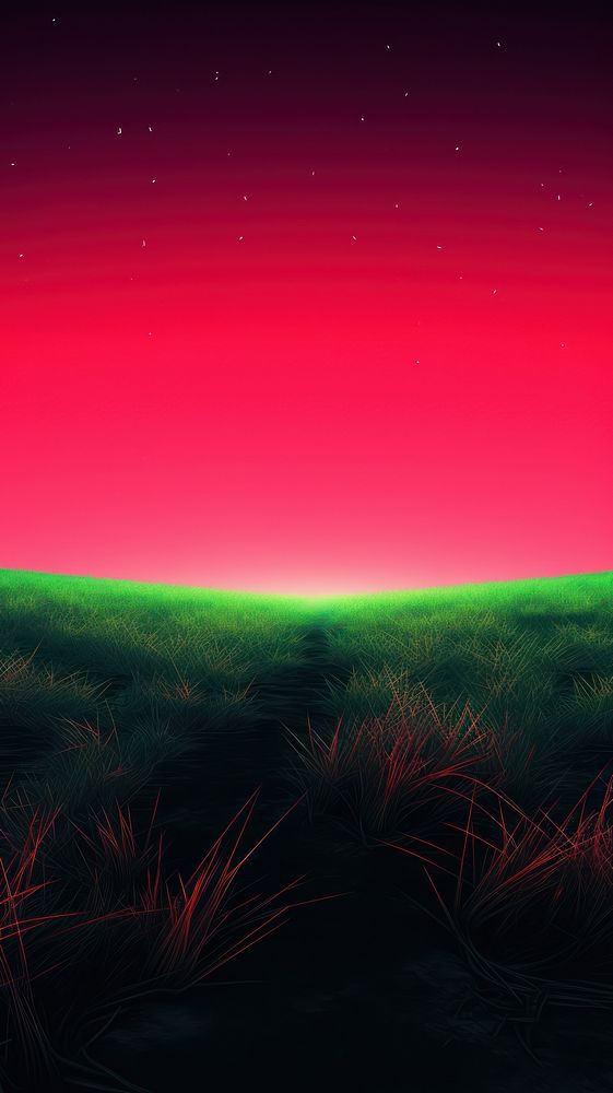 Grassland outdoors horizon nature. AI generated Image by rawpixel.