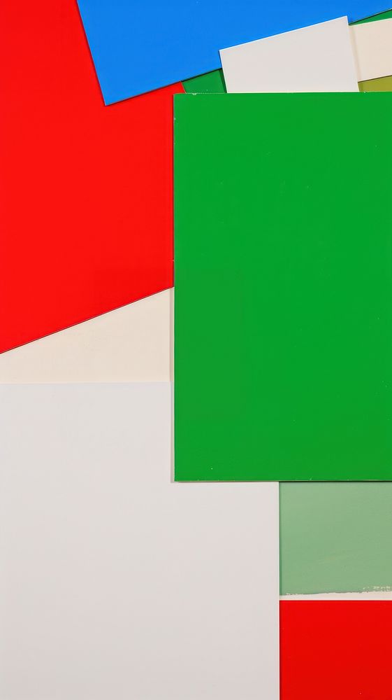Minimal theme with red green art backgrounds.