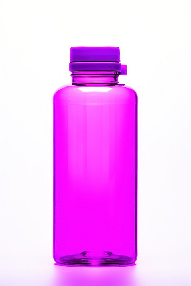 Water bottle perfume purple white background. AI generated Image by rawpixel.