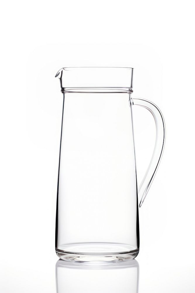 Carafe of water with crok top lid transparent bottle glass.