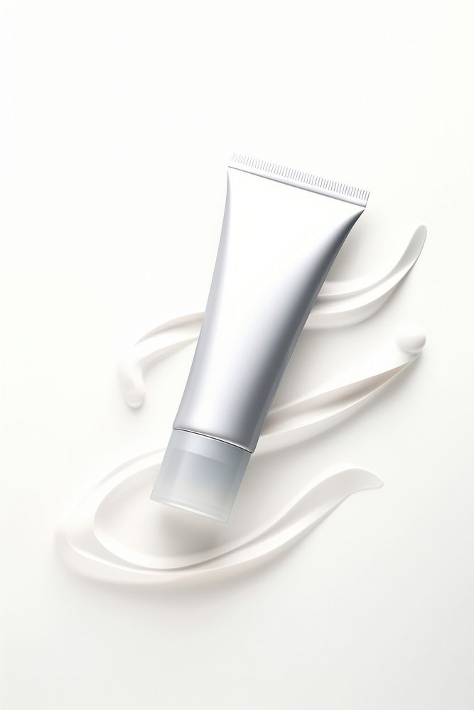 Silicone cosmetic tube cosmetics white background still life. AI generated Image by rawpixel.