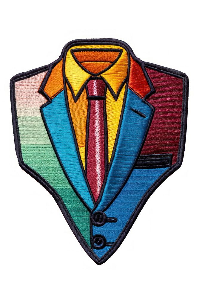 Businessman badge craft tie. AI generated Image by rawpixel.