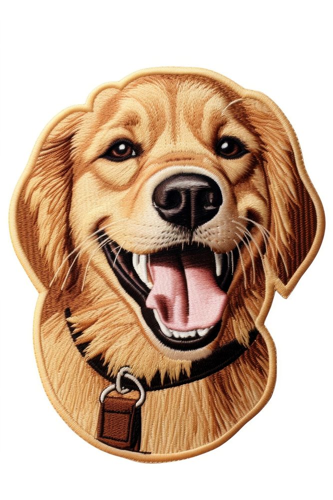 Happy golden retriever mammal animal pet. AI generated Image by rawpixel.