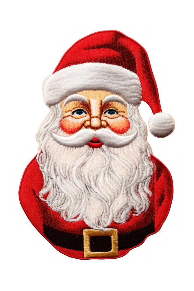 Santa red white background representation. AI generated Image by rawpixel.