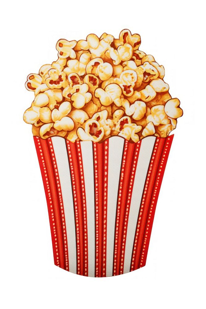 Popcorn snack food red. AI generated Image by rawpixel.
