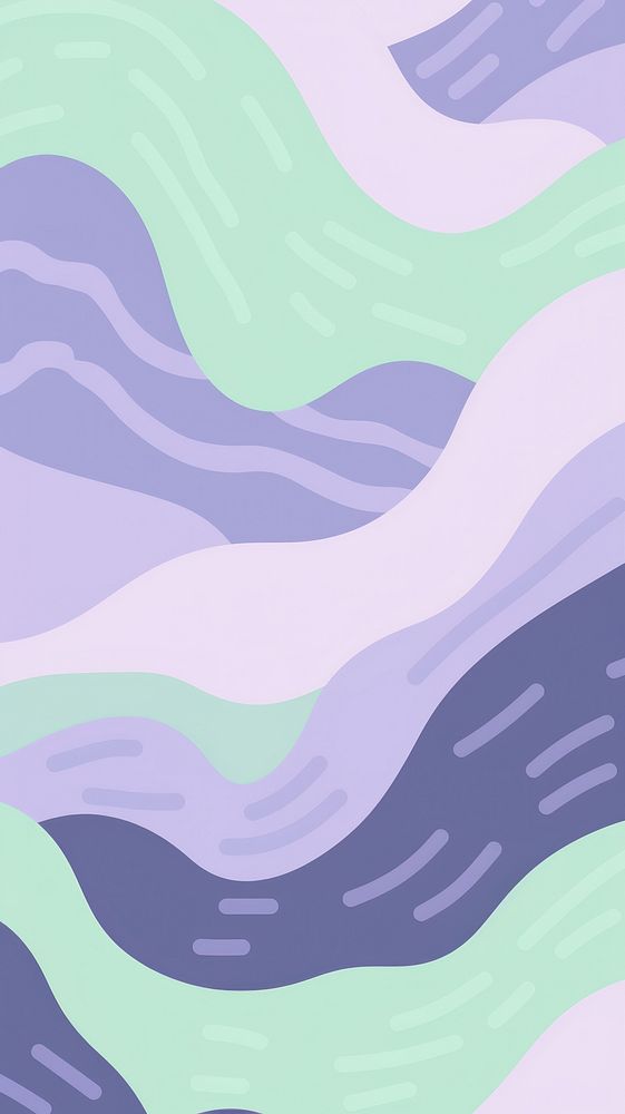 Memphis pastel lavender purple and green outdoors graphics pattern. AI generated Image by rawpixel.