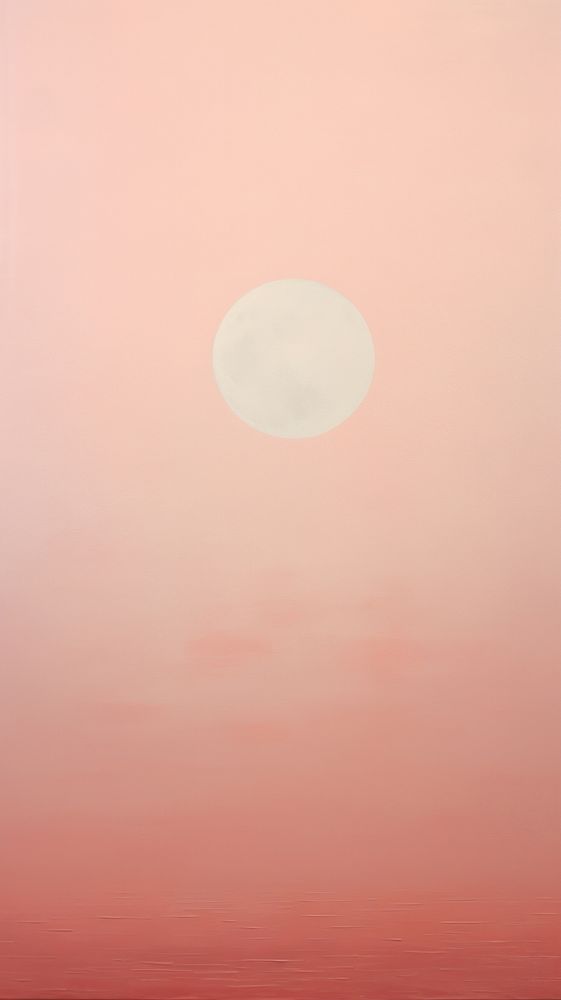 Moon in the air and pastel sky nature tranquility backgrounds.