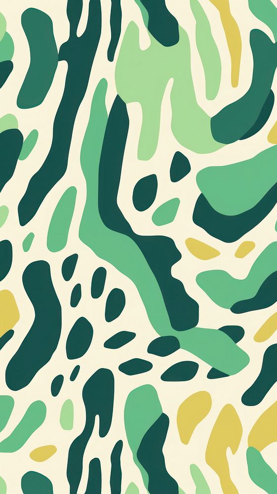 Memphis brush stroke pattern camouflage green backgrounds. AI generated Image by rawpixel.