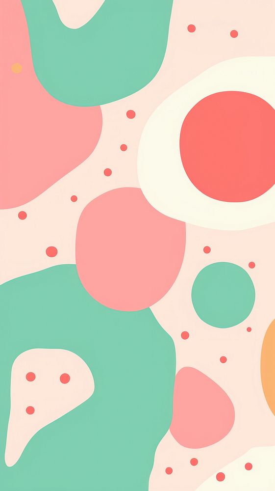 Organic shapes abstract pattern pink. AI generated Image by rawpixel.