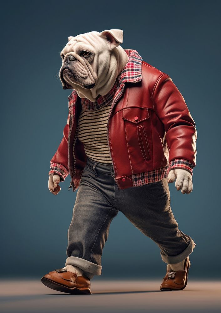 Bulldog mammal animal representation. AI generated Image by rawpixel.