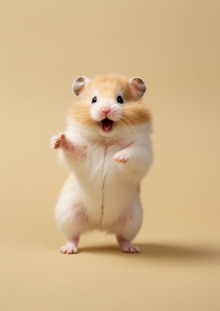 Hamster animal mammal rodent. AI generated Image by rawpixel.