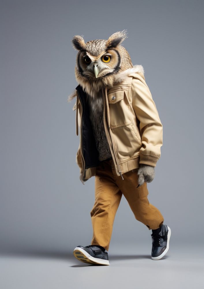 Owl animal footwear portrait. AI generated Image by rawpixel.