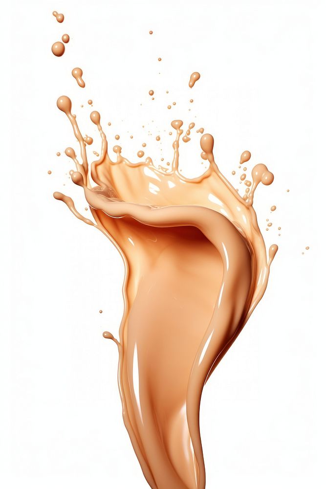 Foundation white background refreshment splattered. AI generated Image by rawpixel.
